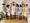 Bridal party getting ready together in Turkish cotton muslin robes in seven colors