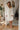 Cloud white muslin cotton robe in a sunlit bohemian home